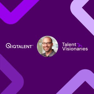 Chris Murdock headshot next to IQ Talent Logo and Talent Visionaries text