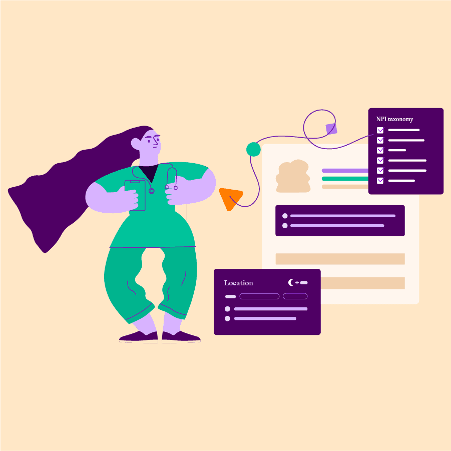 travel nurse sourcing illustration reduce nursing spend healthcare recruiting