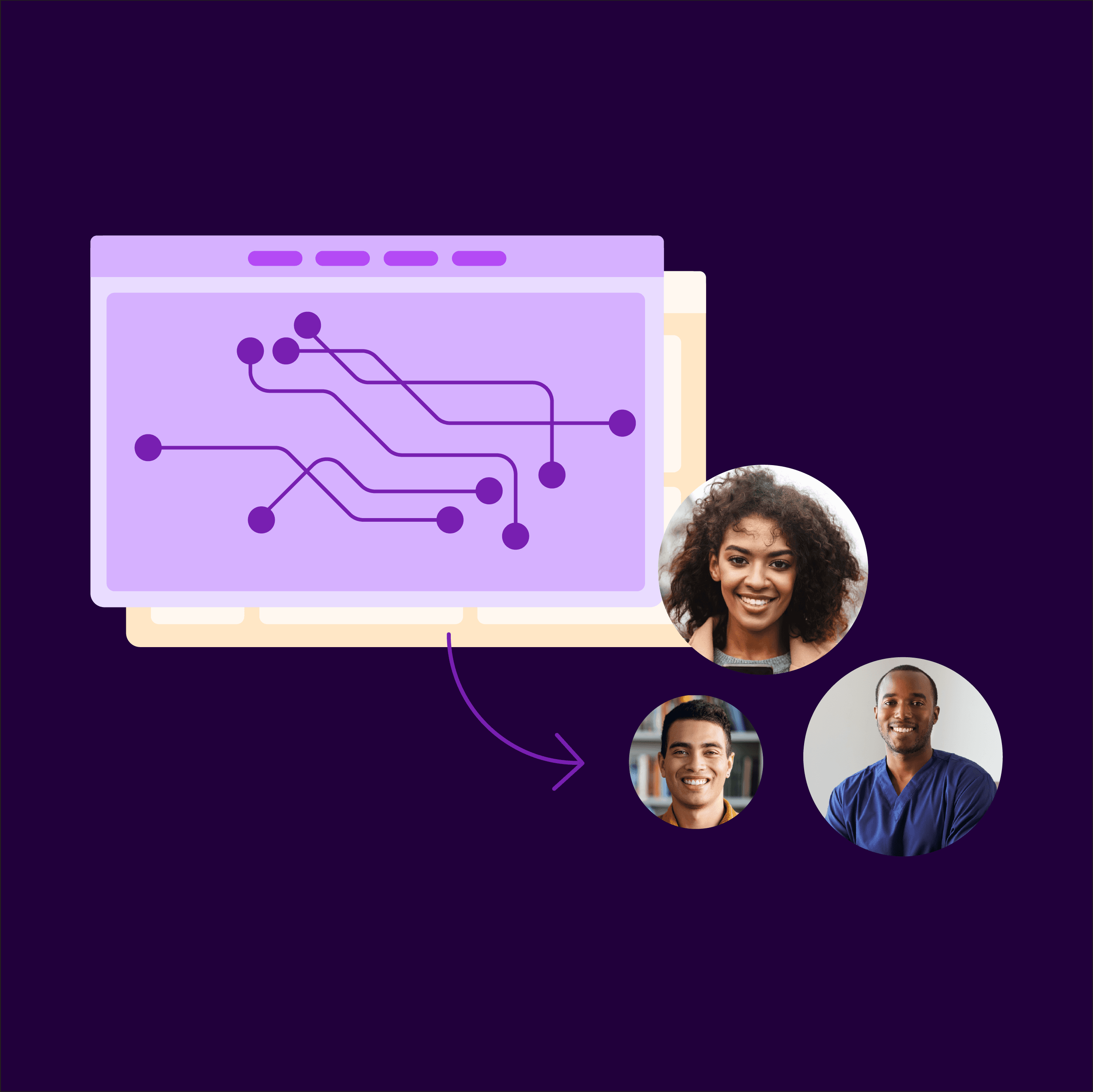 Responsible AI square illustration thumbnail SeekOut commitment to responsible ethical AI usage